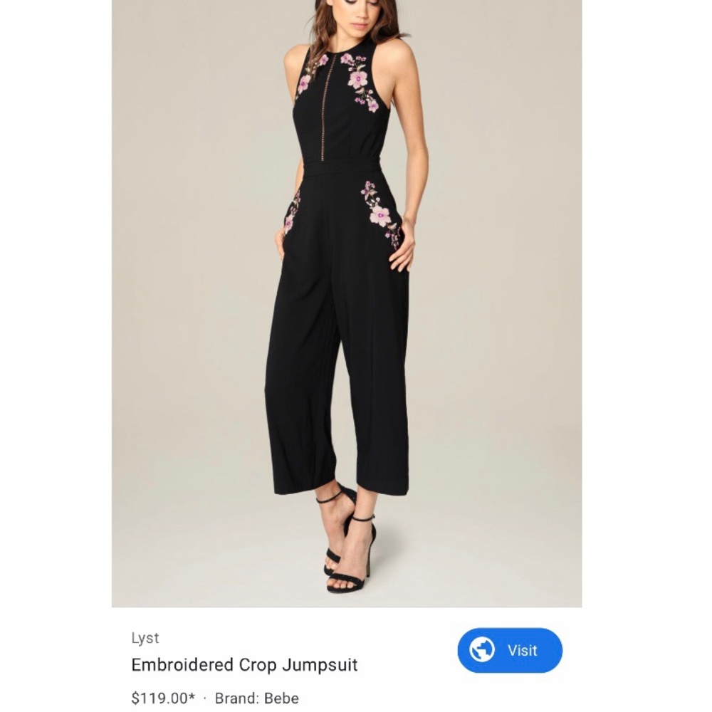 bebe Floral Jumpsuit - BRAND NEW Never Worn